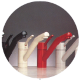 colorful faucets