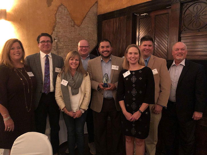 Celebrating DFC’s Corporate Diversity Leader of the Year Award from the Indy Rainbow Chamber of Commerce